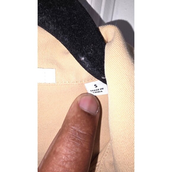 Uniqlo Women's Tan Button-Up Cotton Jacket Front Pockets Size S - Picture 5 of 8